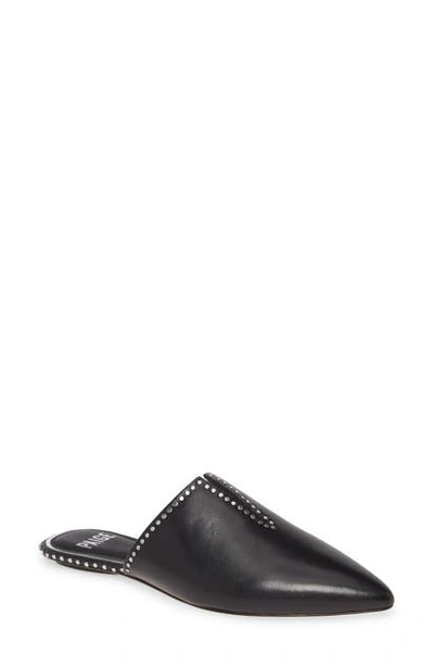 Shop Paige Alia Studded Pointed Toe Mule In Black