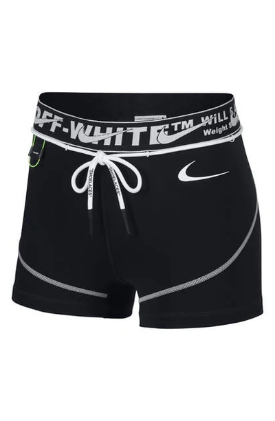 Shop Nike X Off-white Pro Training Shorts In Black