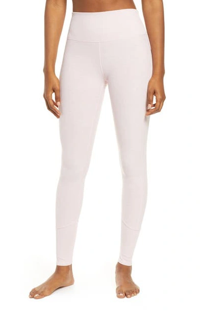 Shop Alo Yoga High Waist Lounge Leggings In Soft Pink Heather