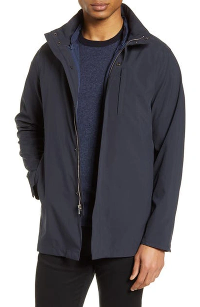 Shop Zachary Prell Piedmonts 3-in-1 Raincoat In Navy