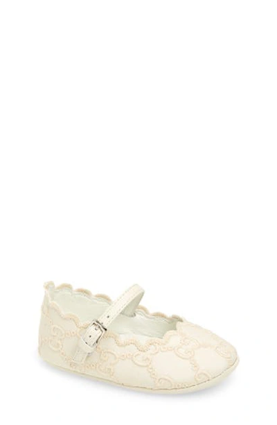 Shop Gucci Gg Mary Jane In Ivory