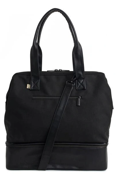 Shop Beis The Mini Convertible Weekend Travel Bag In Black