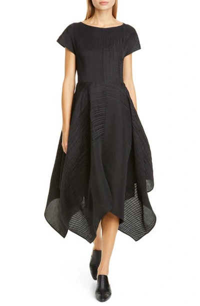 Shop Co Fit & Flare Midi Dress In Black