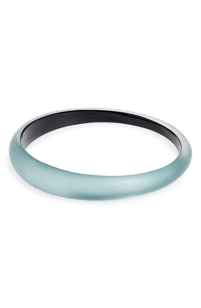 Shop Alexis Bittar Skinny Tapered Bangle In Blue Grey