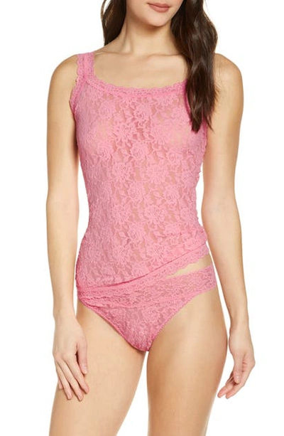 Shop Hanky Panky Signature Lace Camisole In Pink Lady