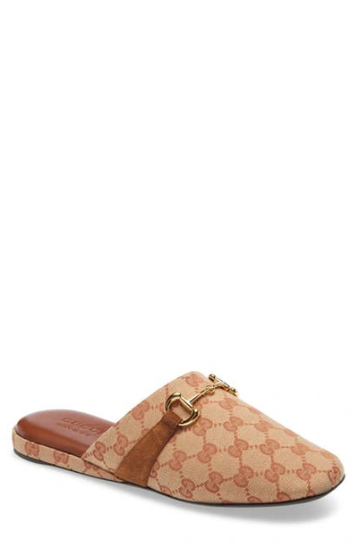 Shop Gucci Pericle Mule In Beige Multi