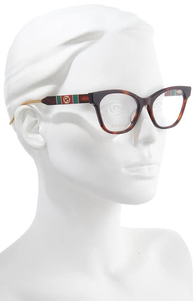 Shop Gucci 54mm Optical Glasses In Havana