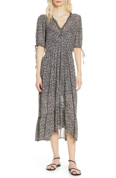 Shop Auguste Marlowe Rye Floral Midi Dress In Charcoal