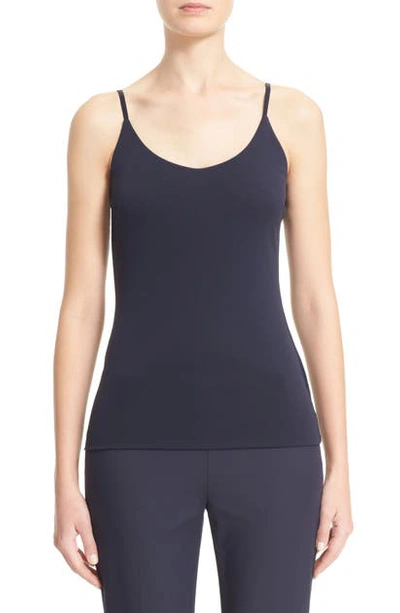 Shop Lafayette 148 Mesh Jersey Camisole In Ink