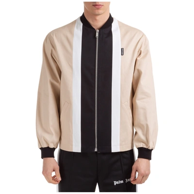 Shop Palm Angels Men's Outerwear Jacket Blouson  Sunset In Beige