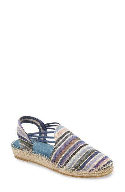 Shop Toni Pons 'noa' Espadrille Sandal In Blue Fabric