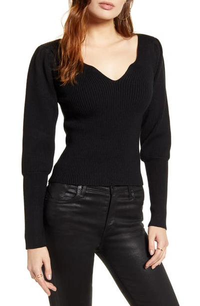 Shop Astr Marina Sweater In Black