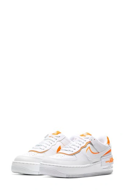 Shop Nike Air Force 1 Shadow Sneaker In White/ Summit White/ Orange