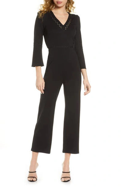 Shop Ali & Jay Neptune's Net Rickrack Trim Jumpsuit In Black