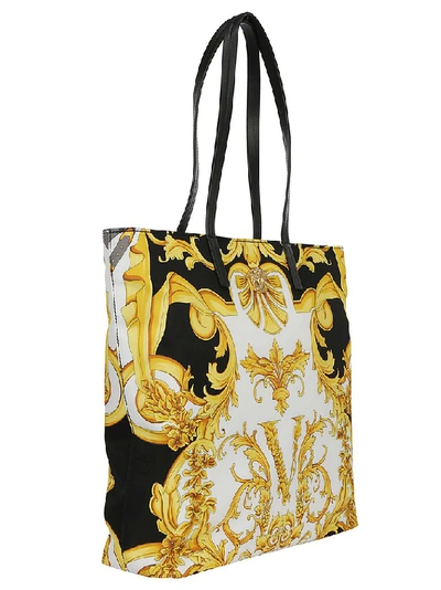 Shop Versace Palazzo Baroque Print Tote Bag In Multi