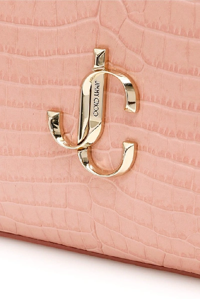 Shop Jimmy Choo Varenne Camera Bag In Pink