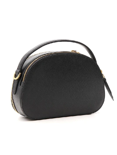 Shop Prada Odette Logo Shoulder Bag In Black