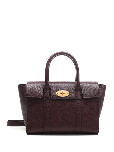Shop Mulberry Small Bayswater Tote Bag In Purple