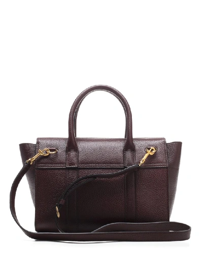 Shop Mulberry Small Bayswater Tote Bag In Purple