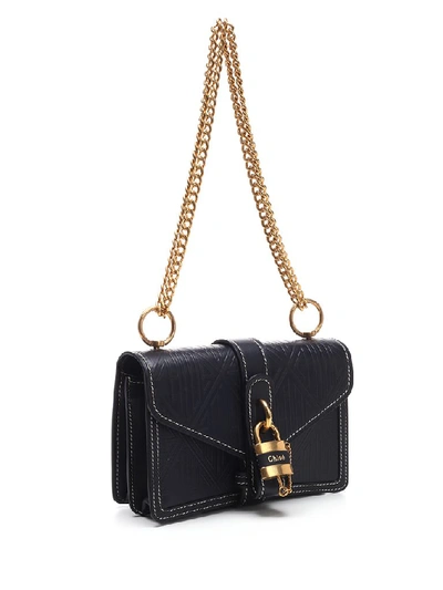 Shop Chloé Aby Chain Shoulder Bag In Blue