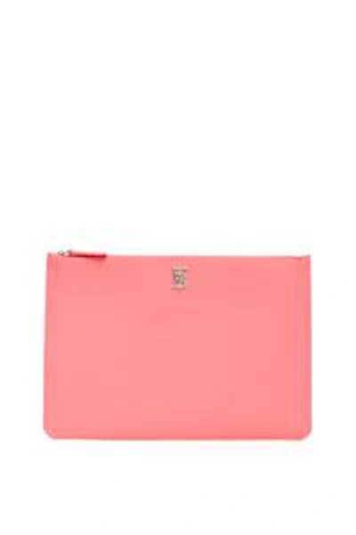 Shop Burberry Tb Logo Pouch In Pink