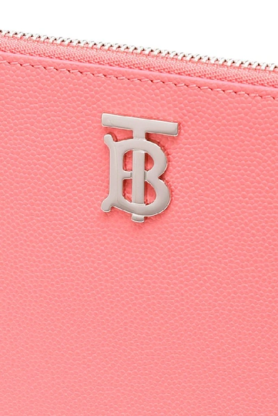 Shop Burberry Tb Logo Pouch In Pink