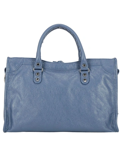 Shop Balenciaga Classic City Small Tote Bag In Blue