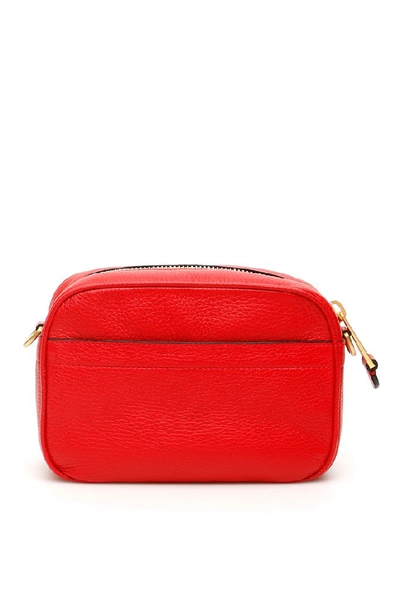 Shop Moschino Logo Camera Bag In Red