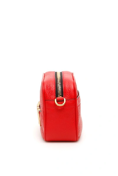 Shop Moschino Logo Camera Bag In Red