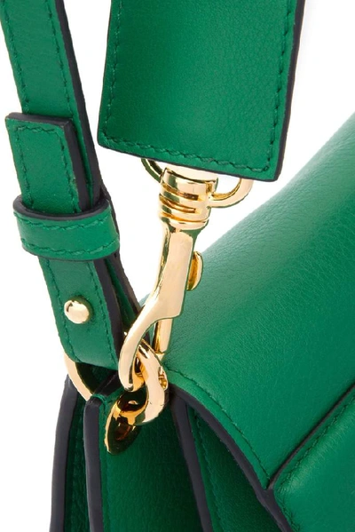 Shop Jw Anderson Medium Pierced Shoulder Bag In Green