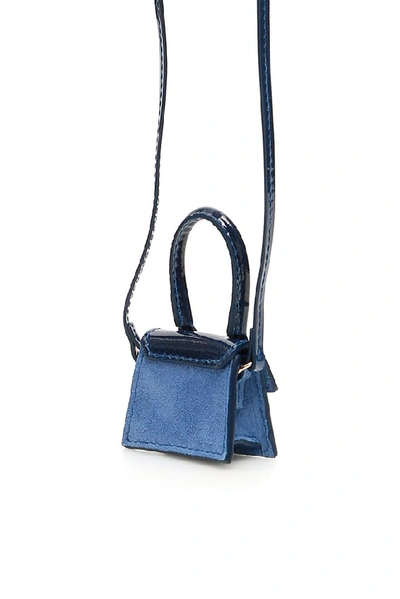 Jacquemus Le Petit Chiquito Suede Bag In Shaded Blue | ModeSens