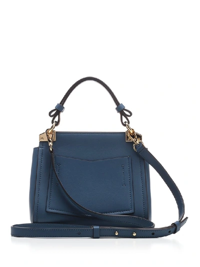 Shop Givenchy Mystic Mini Tote Bag In Blue
