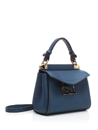 Shop Givenchy Mystic Mini Tote Bag In Blue