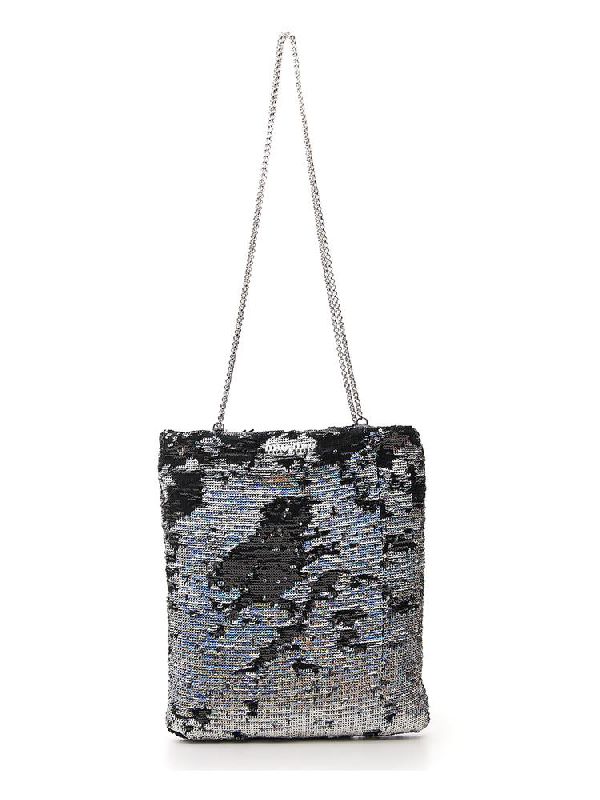 sequin tote bag