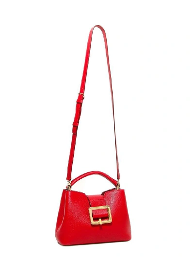 Shop Bally Jorah Buckle Tote Bag In Red