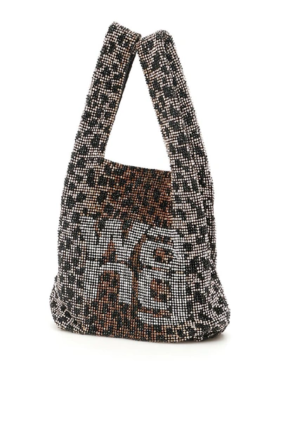 Shop Alexander Wang Crystal Embellished Leopard Tote Bag In Multi