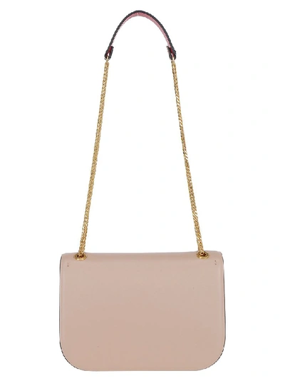 Shop Valentino Vlogo Small Shoulder Bag In Rose Cannelle Rouge Pure