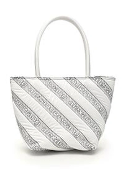 Shop Alexander Wang Roxy Quilted Tote Bag In Grey