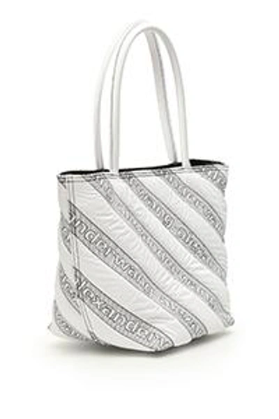 Shop Alexander Wang Roxy Quilted Tote Bag In Grey