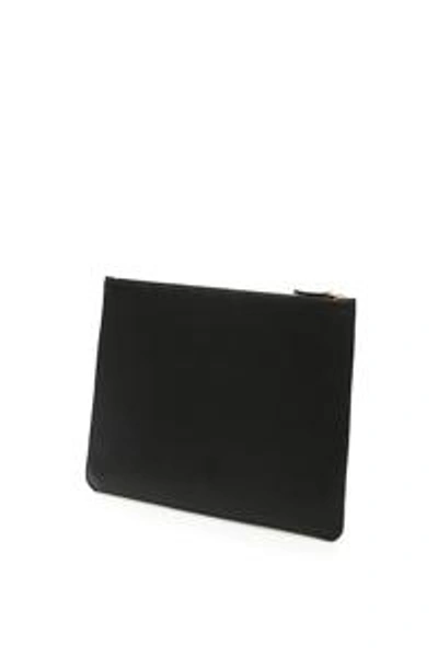 Shop Burberry Tb Logo Pouch In Black