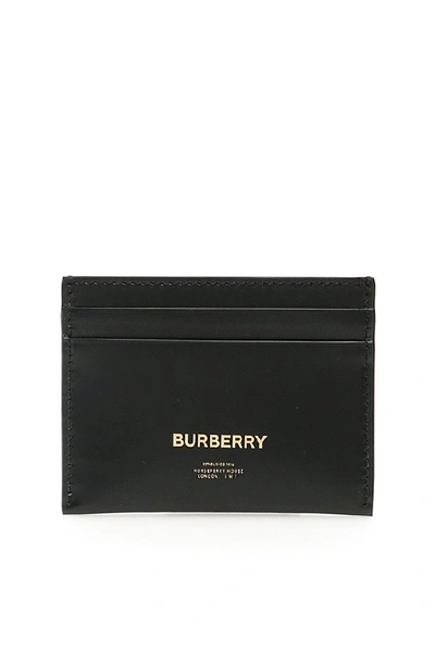 Shop Burberry Horseferry Print Cardholder In Black