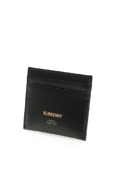 Shop Burberry Horseferry Print Cardholder In Black