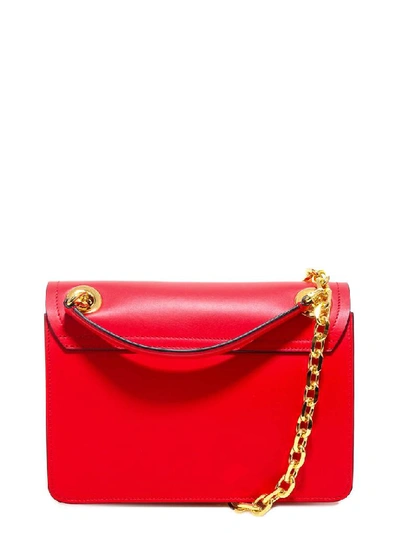 Shop Moschino M Logo Shoulder Bag In Red