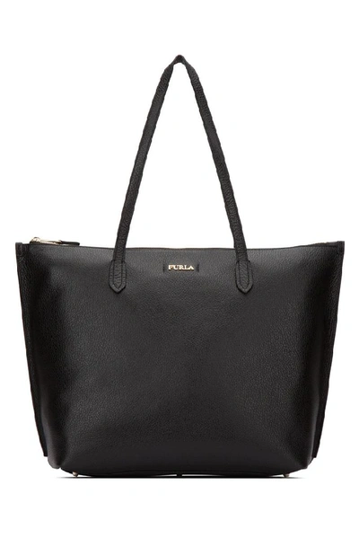 Shop Furla Luce Tote Bag In Black