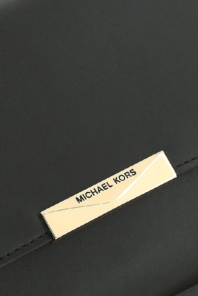 Shop Michael Michael Kors Jade Large Shoulder Bag In Black