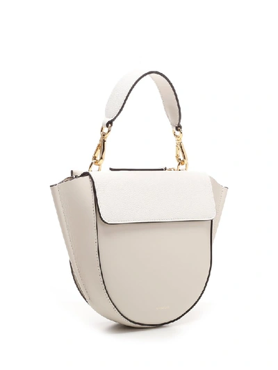Shop Wandler Hortensia Mini Shoulder Bag In White