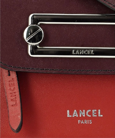 Shop Lancel Foldover Logo Shoulder Bag In Multi