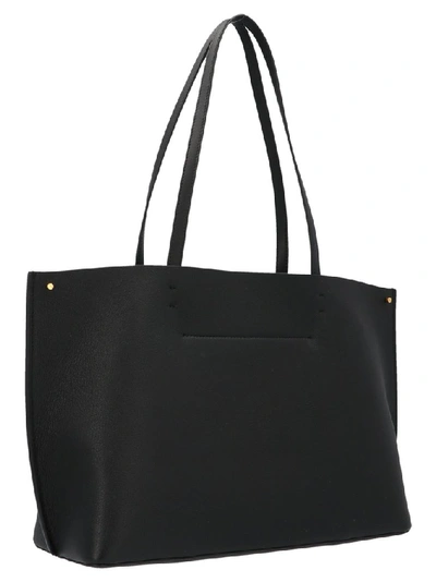 Shop Valentino Vlogo Tote Bag In Black