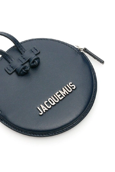 Shop Jacquemus Le Pitchou Coin Purse In Navy