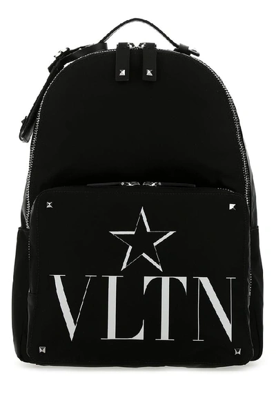 Valentino Garavani Black 'VLTN' Backpack